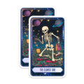(2 Pack) Clumsy Skeleton Stickers - Funny Space Skeleton - Spooky Halloween Skeleton - 5" On Longest Side - Sticks to Smooth Flat Surfaces - Made in USA - BMCS9997
