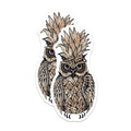 (2 Pack) Pineapple Owl Magnets - Whimsical Fridge Decor - Quirky Kitchen Magnets - 5" On Longest Side - Premium Magnet - for Cars, Refrigerators, Toolboxes, Lockers - Made in USA - MAG16940