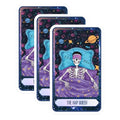 (3 Pack) Nap Queen Decals - Sleeping Skeleton - Laptop Decal - 3 Inches On Longest Side - Easy Peel & Apply - Made in USA - 3MCS8761