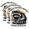 (3 Pack) Raccoon Decals - Funny Animal - Sarcastic Humor - 3 Inches On Longest Side - Easy Peel & Apply - Made in USA - 3MCS8387