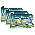 (3 Pack) Pennsylvania Moth Decals - State Pride - Laptop Decals - 3 Inches On Longest Side - Easy Peel & Apply - Made in USA - 3MCS0161