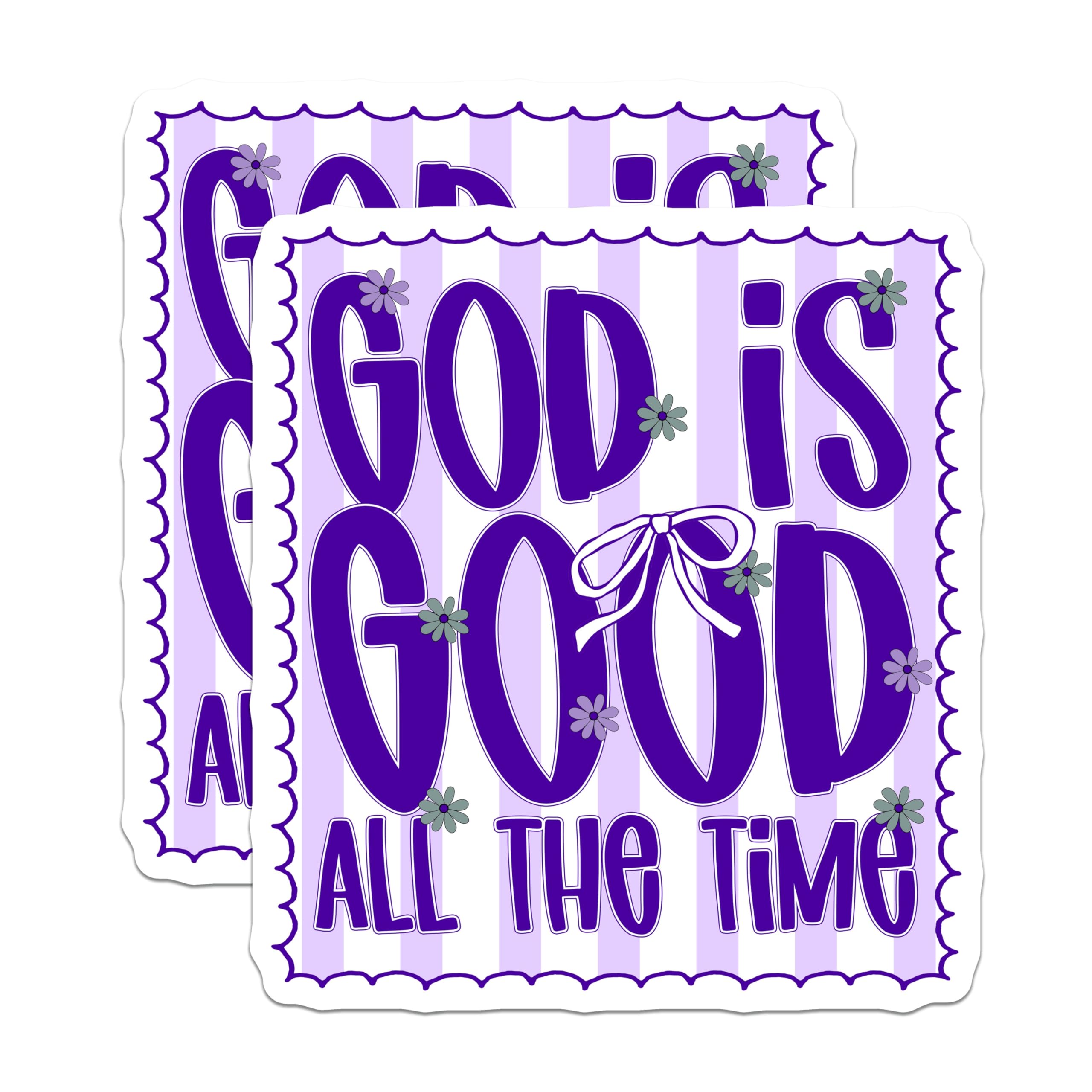 (2 Pack) God is Good Magnets - Christian Faith Decor - Inspirational Bible Quote Magnets - 5 Inches On Longest Side - Thick Durable Magnet - Made in USA - MAG26261