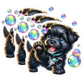 (3 Pack) Shih Tzu Puppy Decals - Cute Dog Art - Laptop Stickers - 3 Inches On Longest Side - Easy Peel & Apply - Made in USA - 3MCS8375