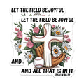 (2 Pack) Baseball Cross Magnets - Scripture Verse Decor - Psalm 96 12 Inspirational Art Magnets - Faith Sports Enthusiast - 5 Inches On Longest Side - Thick Durable Magnet - Made in USA - MAG20763