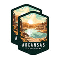 (2 Pack) Arkansas State and Capitol Magnets - AR State Magnet - Choose from 50 States - 5" On Longest Side - Premium Magnet - for Cars, Refrigerators, Toolboxes, Lockers - Made in USA - MAG1460