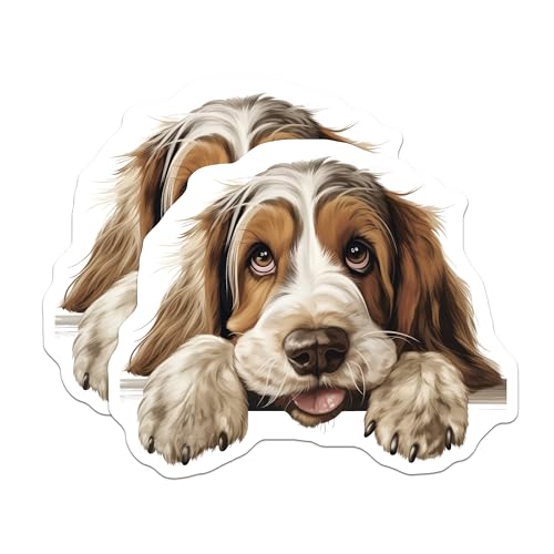 (2 Pack) Dog Lover Home Decor Magnet - 5" On Longest Side - Sticks to Smooth Flat Surfaces - Made in USA - MAG10184