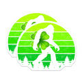 (2 Pack) Bigfoot Magnets - Lucky Clover - St Patricks Day Refrigerator Decor - 5" On Longest Side - Premium Magnet - for Cars, Refrigerators, Toolboxes, Lockers - Made in USA - MAG16986