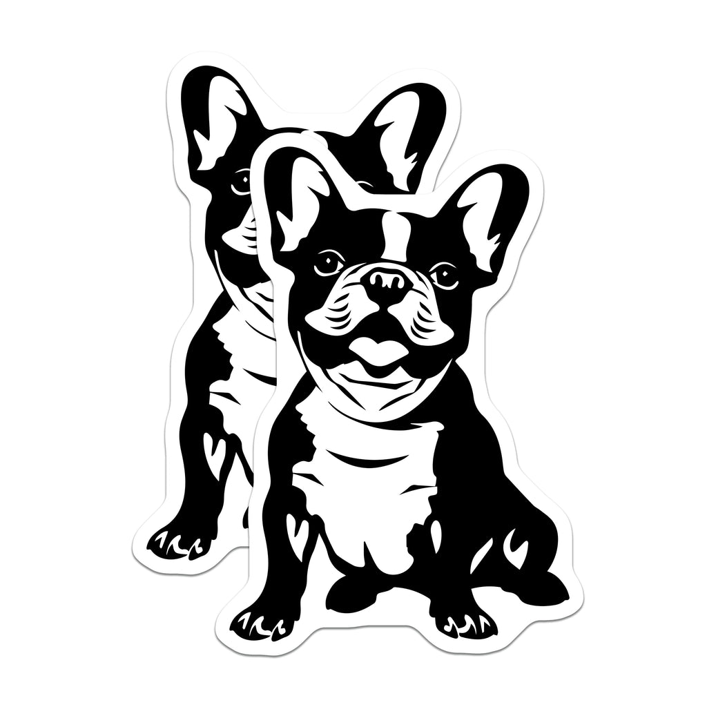 (2 Pack) French Bulldog Magnets - Cute Frenchie Dog Lover Decor - Pet Owner Refrigerator Magnet - Animal Home Kitchen Office Locker - 5" - Durable Magnet - Made in USA - MAG37993