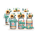(2 Pack) Sweeter Than Sweet Tea Magnets - 5" On Longest Side - for Cars, Fridges, Toolboxes - Made in USA - MAG8301