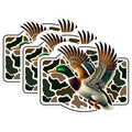 (3 Pack) Flying Mallard Duck Decals - Hunting Duck Stickers - Laptop Decals - 3 Inches On Longest Side - Easy Peel & Apply - Made in USA - 3MCS4809