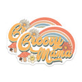 (2 Pack) Groovy Mama Magnets - Retro Rainbow - 70s Floral Decor for Mothers - 5" On Longest Side - Premium Magnet - for Cars, Refrigerators, Toolboxes, Lockers - Made in USA - MAG16029