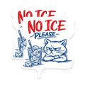 (2 Pack) Grumpy Cat Stickers - No Ice Please Meme - Sarcastic Drink Humor - 5" On Longest Side - Sticks to Smooth Flat Surfaces - Made in USA - BMCS21076