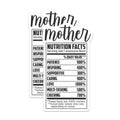 (2 Pack) Mother Nutrition Facts Magnets - Awesome Mom - Fridge Decor - 5" On Longest Side - Premium Magnet - for Cars, Refrigerators, Toolboxes, Lockers - Made in USA - MAG14457
