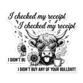 (2 Pack) Highland Cow Magnets - Sarcastic Quote - Funny Fridge Decor - Witty Coffee Lover Accessory - 5 Inches On Longest Side - Thick Durable Magnet - Made in USA - MAG39316