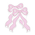 (2 Pack) Pink Ribbon Bow Magnets - Decorative Magnets for Home - Cute Kitchen Magnets - 5" On Longest Side - for Cars, Fridges, Toolboxes - Made in USA - MAG7248