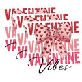 (3 Pack) Valentine Vibes Decals - Heart Bow Stickers - Laptop Decals - 3 Inches On Longest Side - Easy Peel & Apply - Made in USA - 3MCS2384