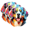 (3 Pack) Bernese Mountain Dog Decals - Colorful Dog Stickers - Laptop Decal - 3 Inches On Longest Side - Easy Peel & Apply - Made in USA - 3MCS0811