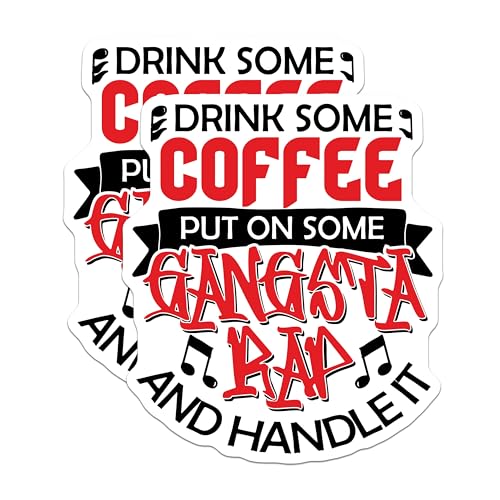 (2 Pack) Coffee Magnets Magnets - Funny Kitchen Decor - Motivational Quotes - 5" On Longest Side - Made in USA - Sticks to Refrigerators & Metal Surfaces - MAG8713