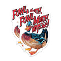 (2 Pack) Funny Duck Stickers - Fowl Mouth Stickers - No Filter Stickers - 5" On Longest Side - Sticks to Smooth Flat Surfaces - Made in USA - BMCS3984