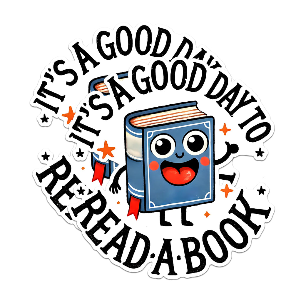 (2 Pack) Good Day to Read Magnets - Book Lover Magnets - Reading Enthusiast Magnets - Fun Reading Decal Magnets- 5" On Longest Side - for Fridges, Toolboxes, Cars - Made in USA - MAG2747
