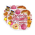 (2 Pack) Christmas Calories No Cuentan Magnets - Mexican Pan Dulce Food - Latina Holiday Kitchen Decor - 5 Inches On Longest Side - Thick Durable Magnet - Made in USA - MAG29283
