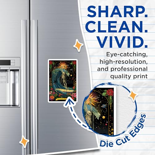 (2 Pack) Inverted Surfer Art Magnet - 5" On Longest Side - Sticks to Smooth Flat Surfaces - Made in USA - MAG10018