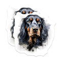 (2 Pack) Gordon Setter Magnets - Dog Lover Art - Pet Portrait Decor - Dog Mom Dad - 5 Inches On Longest Side - Thick Durable Magnet - Made in USA - MAG25868