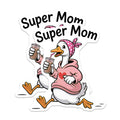 (2 Pack) Super Mom Magnets - Funny Busy Parent Life - Refrigerator Decoration - Cute Goose Message - 5 Inches On Longest Side - Thick Durable Magnet - Made in USA - MAG39309
