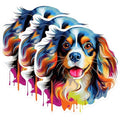 (3 Pack) Cavalier King Charles Spaniel Decals - Laptop Stickers - Dog Breed Art - 3 Inches On Longest Side - Easy Peel & Apply - Made in USA - 3MCS0694