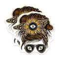 (2 Pack) Eight Ball Sunglasses Stickers - Sunflower Bandana Stickers - Fun Hair Accessories Stickers - 5" On Longest Side - Sticks to Smooth Flat Surfaces - Made in USA - BMCS6201