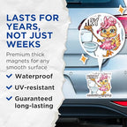 (2 Pack) I Ask for A Cleaning Fairy Magnets - Funny Fairy Quote - Cute Fairy - 5" On Longest Side - for Cars, Fridges, Toolboxes - Made in USA - MAG4364