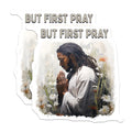 (2 Pack) But First Pray Magnets - Spiritual Devotion Art - Christian Inspirational Decor - Daily Prayer Reminders - 5 Inches On Longest Side - Thick Durable Magnet - Made in USA - MAG21917