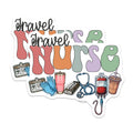 (2 Pack) Travel Nurse Magnets - Nursing Lifestyle Decor - Healthcare Hero Essentials - RN Practitioner Magnet - 5 Inches On Longest Side - Thick Durable Magnet - Made in USA - MAG20226
