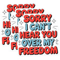 (3 Pack) Freedom Decals - Laptop Decals - Inspirational Sticker - 3 Inches On Longest Side - Easy Peel & Apply - Made in USA - 3MCS2661