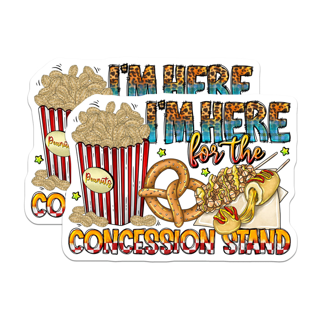 (2 Pack) Concession Stand Magnets - Fun Foodie Fridge Decor - Snack Lover Kitchen Accessory - 5 Inches On Longest Side - Thick Durable Magnet - Made in USA - MAG28473
