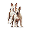 (2 Pack) Pit Bull Magnets - Smiling Dog Lover Accessory - American Bully Decor - 5 Inches On Longest Side - Thick Durable Magnet - Made in USA - MAG23766