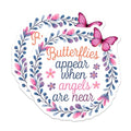 (2 Pack) Butterfly Quote Magnets - Floral Ative Magnets - Inspirational Fridge Magnets - 5" On Longest Side - for Cars, Fridges, Toolboxes - Made in USA - MAG3990
