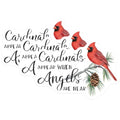 (3 Pack) Cardinal Decals - Angel Quote Decal - Laptop Decal - 3 Inches On Longest Side - Easy Peel & Apply - Made in USA - 3MCS7390