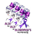 (3 Pack) Alzheimers Awareness Decals - Purple Ribbon Girl - Laptop Decals - 3 Inches On Longest Side - Easy Peel & Apply - Made in USA - 3MCS8559