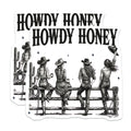 (2 Pack) Howdy Honey Cowgirl Magnets - Western Aesthetic Decor - Country Bachelorette Party Favors - 5 Inches On Longest Side - Thick Durable Magnet - Made in USA - MAG38934