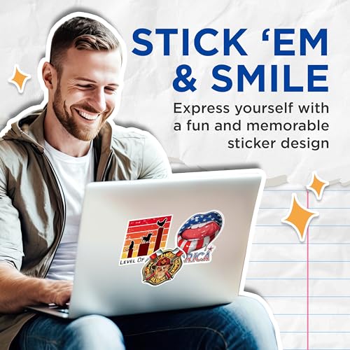 (2 Pack) Funny Animal Stickers - Level of Crazy - Cat Dog Chicken Sticker for Laptops Water Bottles - 5" On Longest Side - Sticks to Smooth Flat Surfaces - Made in USA - BMCS5772