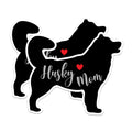 (2 Packs) Husky Mom Stickers - Husky Dog Breed Decals - 5 Inches On Longest Side - Premium Vinyl Decal - Sticks to Any Smooth Flat Surface - Made in USA - BMCS2481