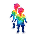 (2 Pack) Autism Awareness Silhouette Magnets - Puzzle Piece - Rainbow Design - Inclusive Decoration - 5" On Longest Side - for Cars, Fridges, Toolboxes - Made in USA - MAG7902