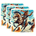 (3 Pack) Cowboy Decals - Wild West Decals - Western Decal - 3 Inches On Longest Side - Easy Peel & Apply - Made in USA - 3MCS4593