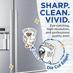 (2 Pack) Deal with It Goose Magnets - Funny Animal Magnets - Meme Magnets for Fridge or Locker - 5" On Longest Side - for Cars, Fridges, Toolboxes - Made in USA - MAG4612