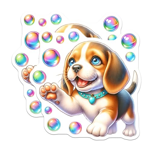 (2 Pack) Dog Lover Gifts Magnet - 5" On Longest Side - Sticks to Smooth Flat Surfaces - Made in USA - MAG9617