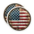 (2 Pack) Patriotic USA Decor Magnet - Rustic Americana Art - 5" On Longest Side - Sticks to Smooth Flat Surfaces - Made in USA - MAG10047