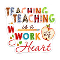 (2 Pack) Teacher Appreciation Magnets - Educator Thank You School Staff - Classroom Decor End of Year - 5 Inches On Longest Side - Thick Durable Magnet - Made in USA - MAG38996