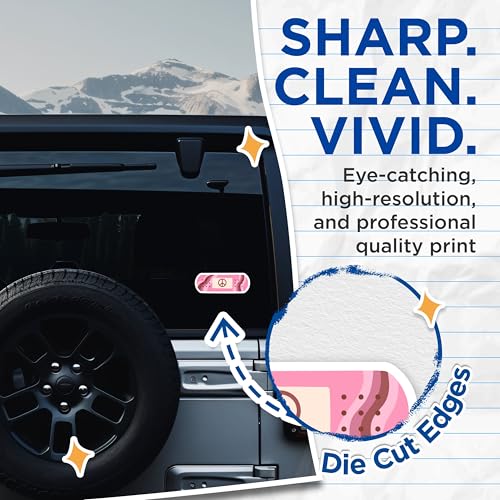 (2 Packs) Peace Pink Bandage Stickers - Positive Inspiring Peaceful Decals - 5 Inches On Longest Side - Premium Vinyl Decal - Sticks to Any Smooth Flat Surface - Made in USA - BMCS2318