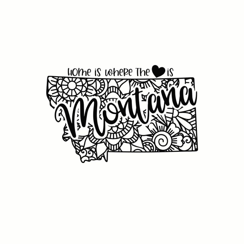 (3 Pack) Montana Home Decals - State Pride - Laptop Stickers - 3 Inches On Longest Side - Easy Peel & Apply - Made in USA - 3MCS7837
